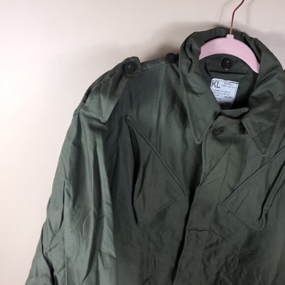 Vintage KL Army Surplus Green Cotton Utility Jacket Size M - Picture 5 of 11